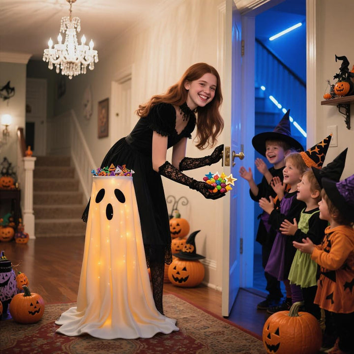Halloween Spøgelse Slik Skål Stativ — billede 2