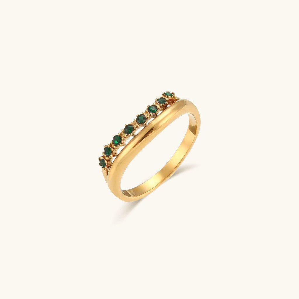 Adeline Smal Ring i Guld — billede 4