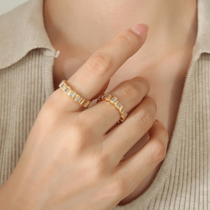 Calla Lysande Ring i Guld — billede 2