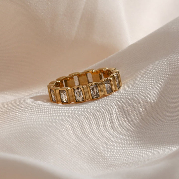 Calla Lysande Ring i Guld — billede 4