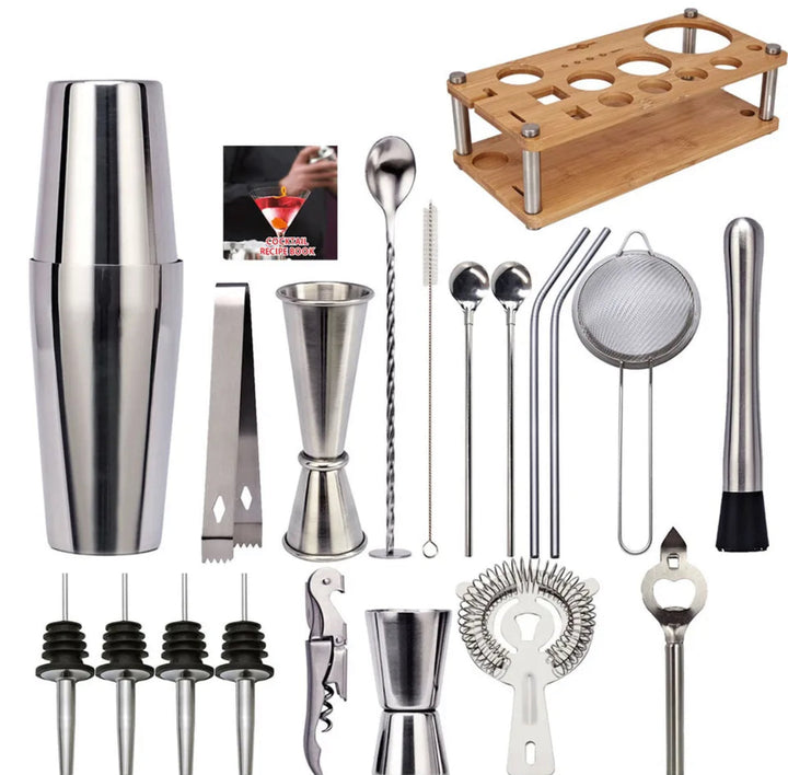 Professionelt bartenderset med 23 dele – ShakerPro