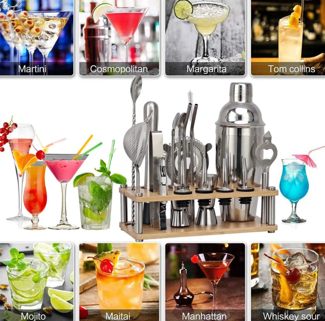 Professionelt bartenderset med 23 dele – ShakerPro