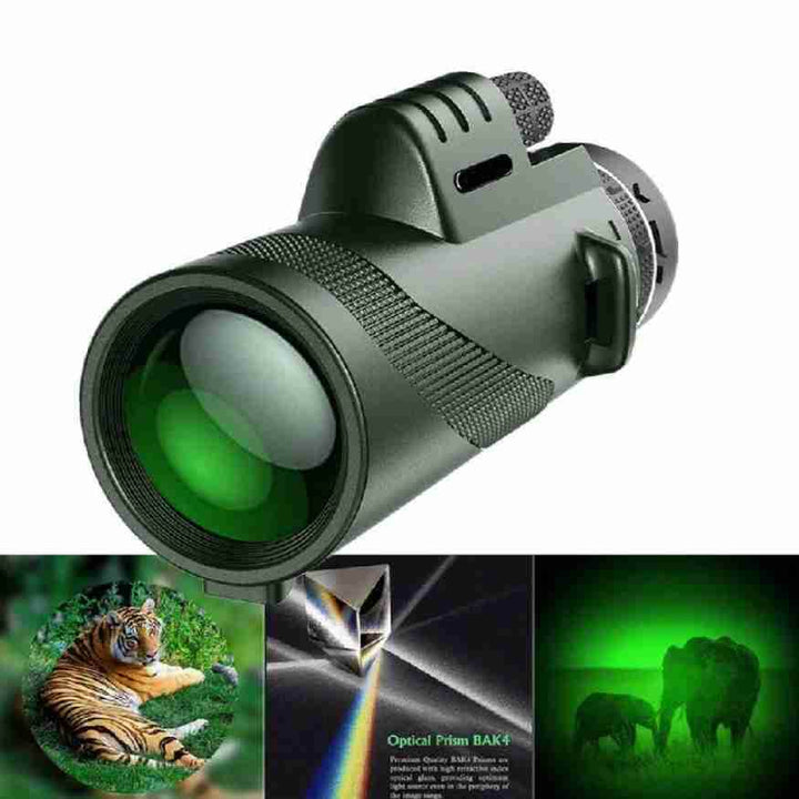 Kompakt monokikkert 8x ultra-zoom