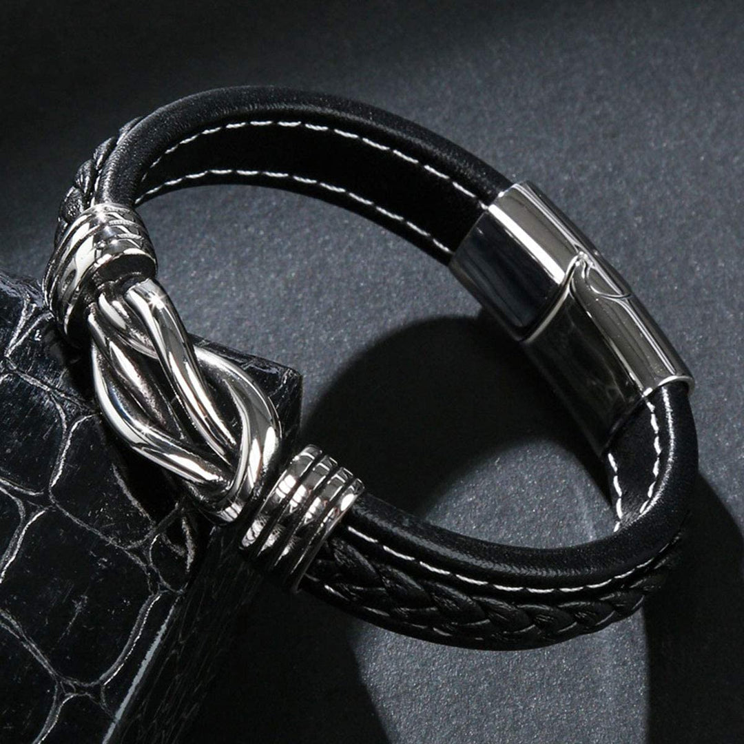 Infinity-armbånd | Læderarmbånd med knude