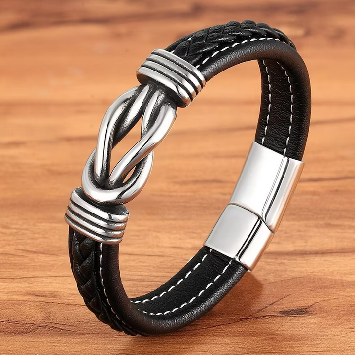 Infinity-armbånd | Læderarmbånd med knude