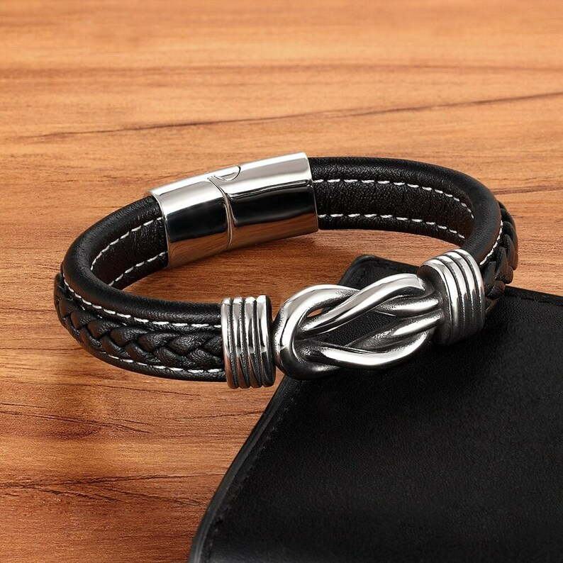 Infinity-armbånd | Læderarmbånd med knude