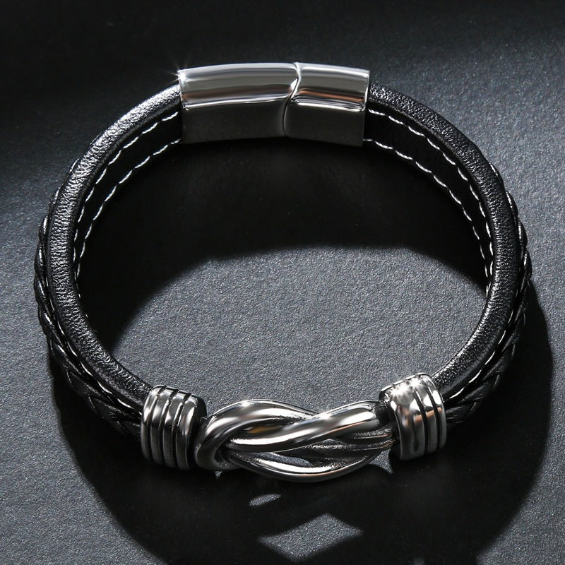 Infinity-armbånd | Læderarmbånd med knude