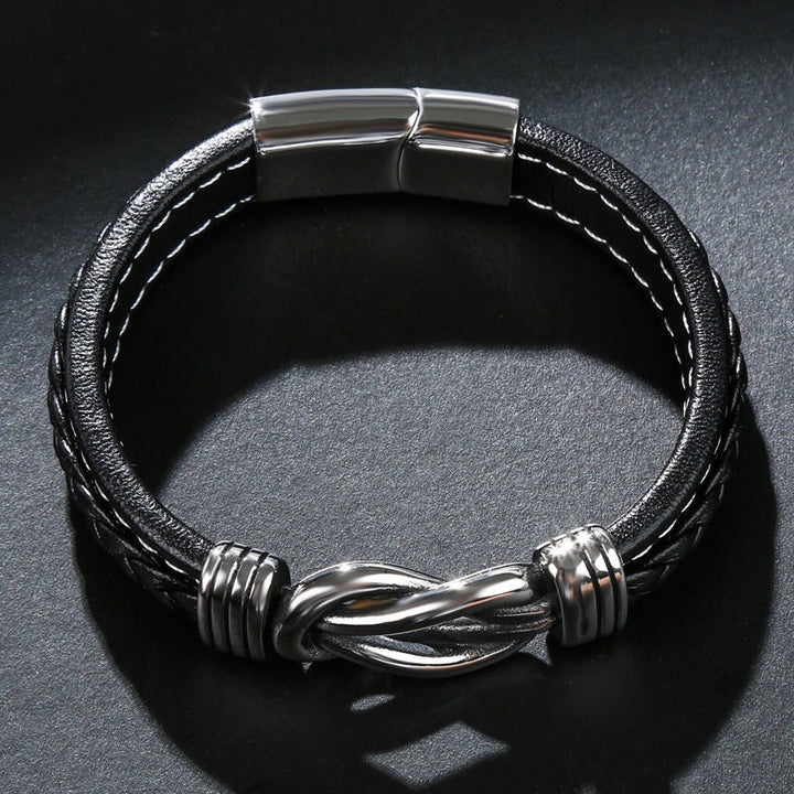 Infinity-armbånd | Læderarmbånd med knude
