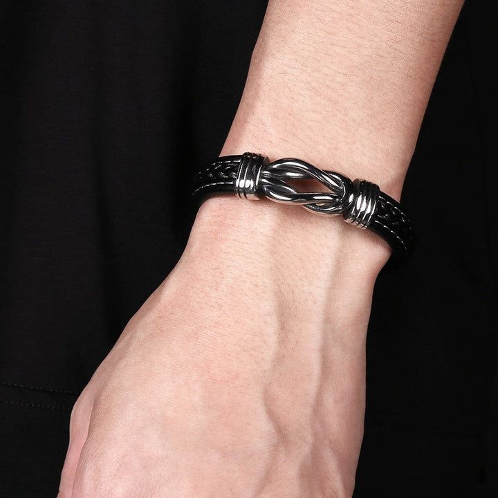 Infinity-armbånd | Læderarmbånd med knude