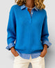 Smart strikket sweater med V-hals