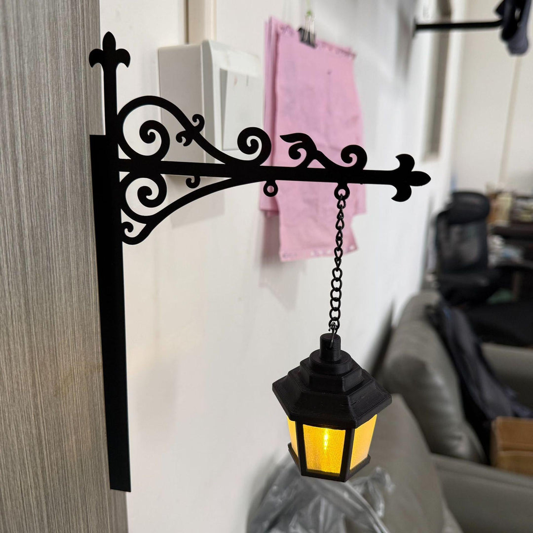 T Library Bookshelf Lighting Lantern Metal Craftwork