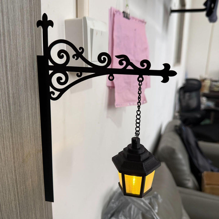 T Library Bookshelf Lighting Lantern Metal Craftwork
