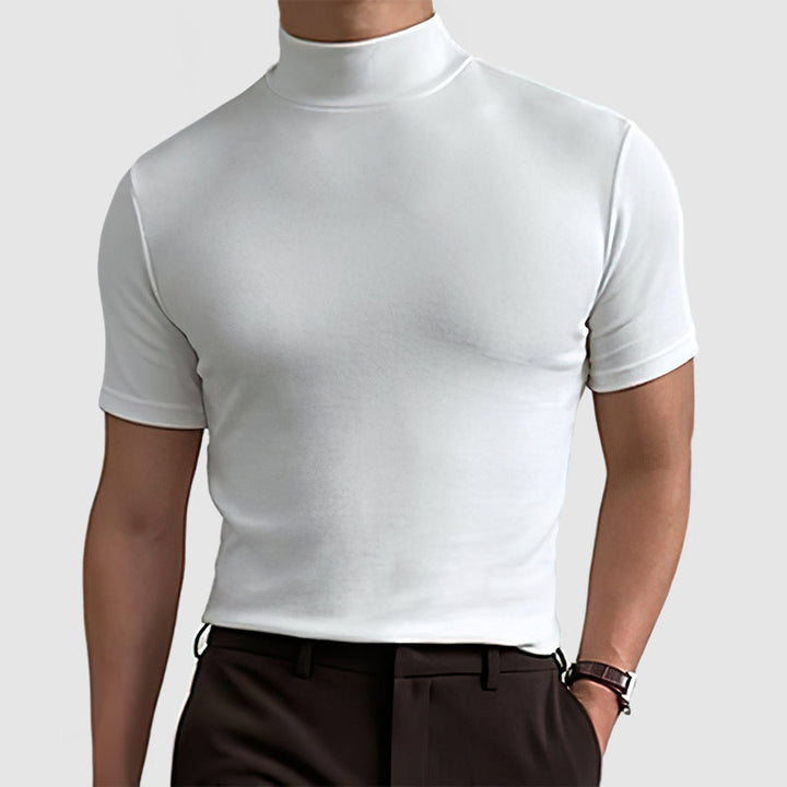 Stretch-T-shirt i bomuld til herrer – afslappet, til daglig brug og velegnet til alle årstider