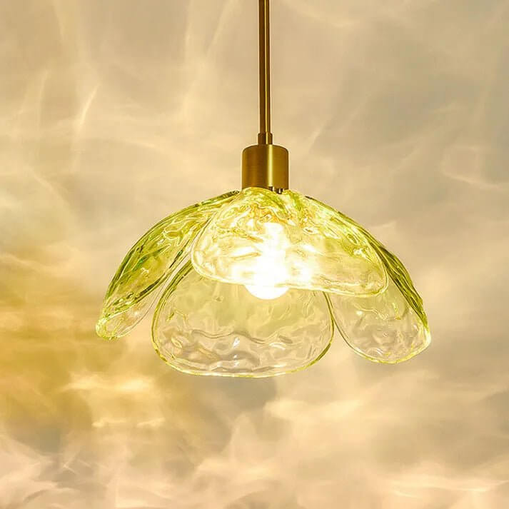 Hængelampe med blomsterblad - Elegant natlampe
