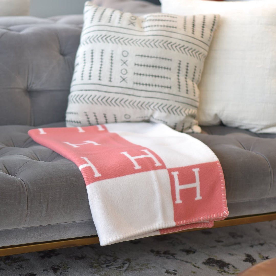 Premium plaid i cashmere og uld | Blødt og luksuriøst | Guld