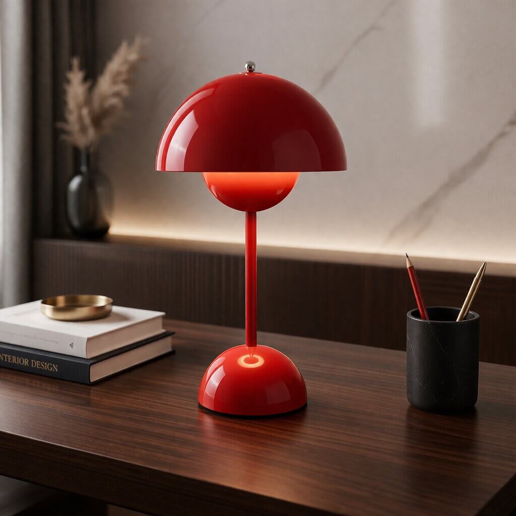 Designer bordlampe | LED-bordlampe | Natlampe | Dæmpbar og trådløs | Lumora