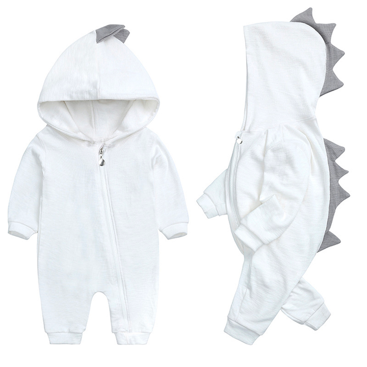 Sød babyonesie med dinosaurhue - DinoDream Onesie