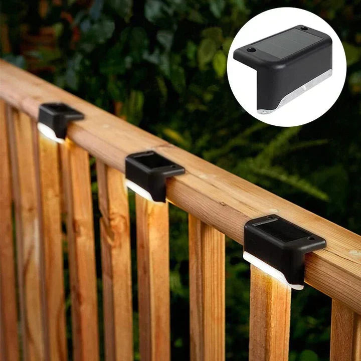 6+2 GRATIS | Solcelle-havelampe | Vandtæt udendørs LED-lys | Varmt lys | Sikker og stemningsfuld belysning
