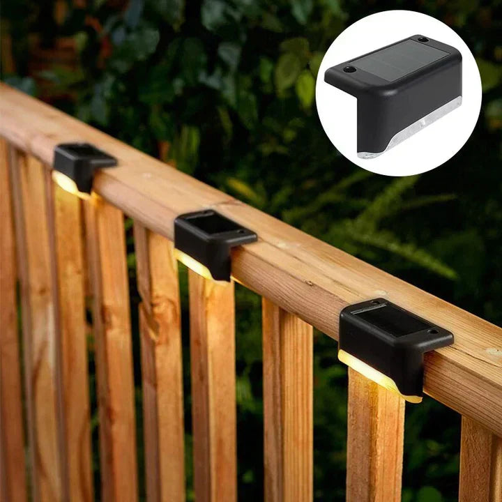 6+2 GRATIS | Solcelle-havelampe | Vandtæt udendørs LED-lys | Varmt lys | Sikker og stemningsfuld belysning