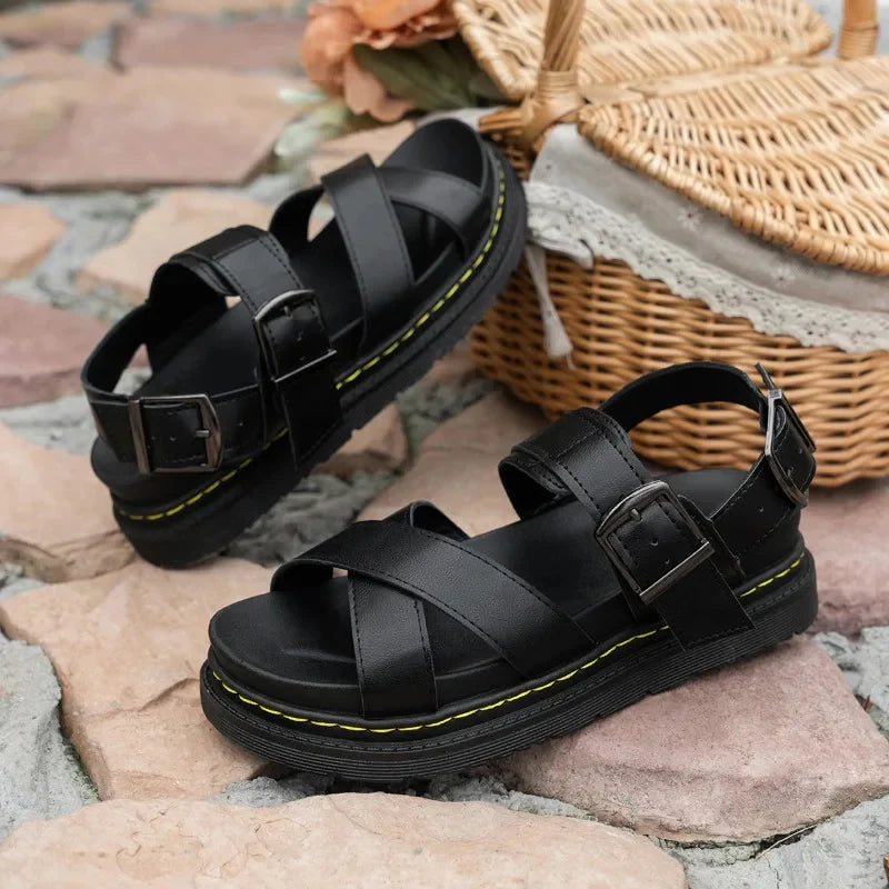 Stilfulde Gladiator-sandaler med plateausål til kvinder