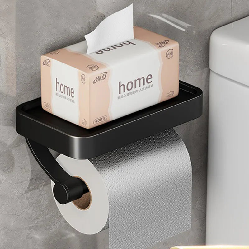 Toiletrulleholder med hylde – Stalux