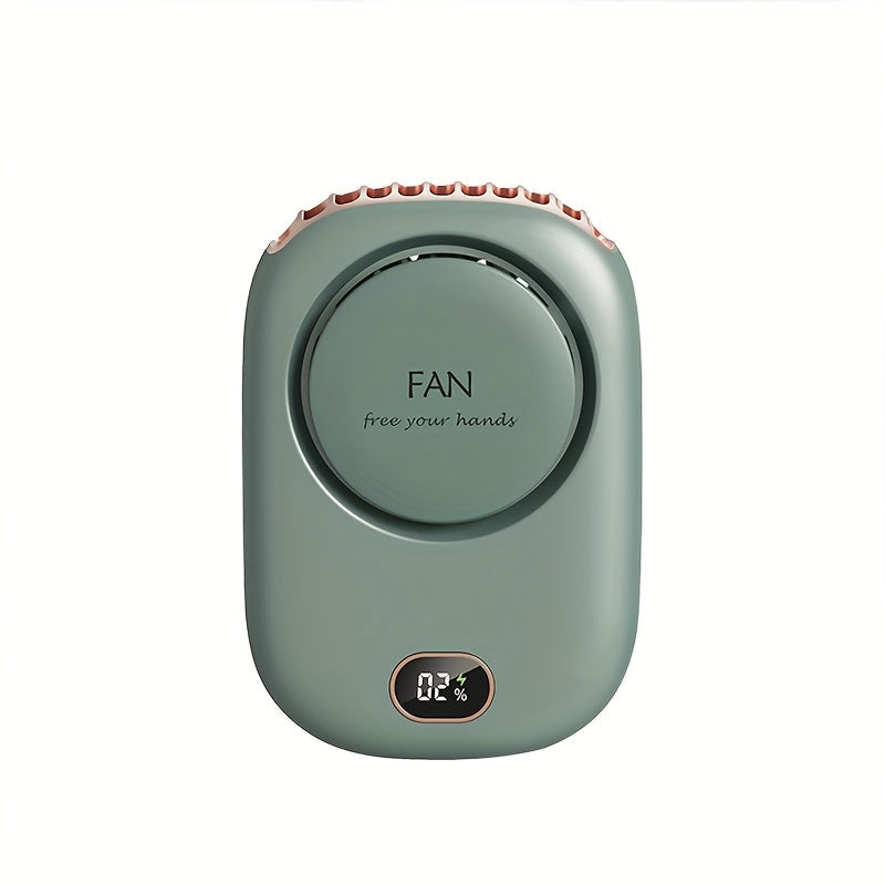Genopladelig mini halsventilator med USB – Let med justerbare hastigheder