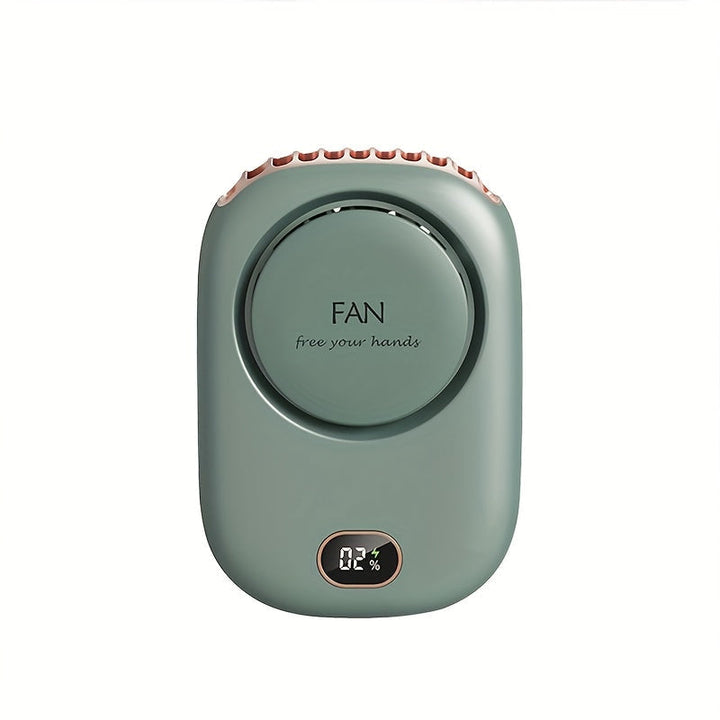 Genopladelig mini halsventilator med USB – Let med justerbare hastigheder