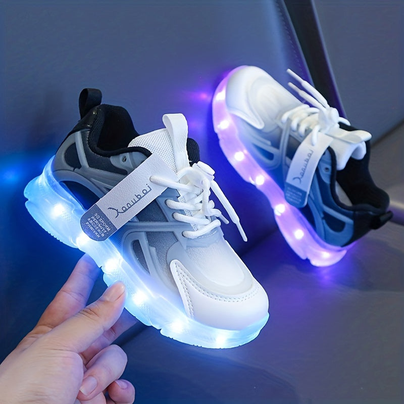 Lyssneakers til børn – farverige, LED-belysning til et legende look