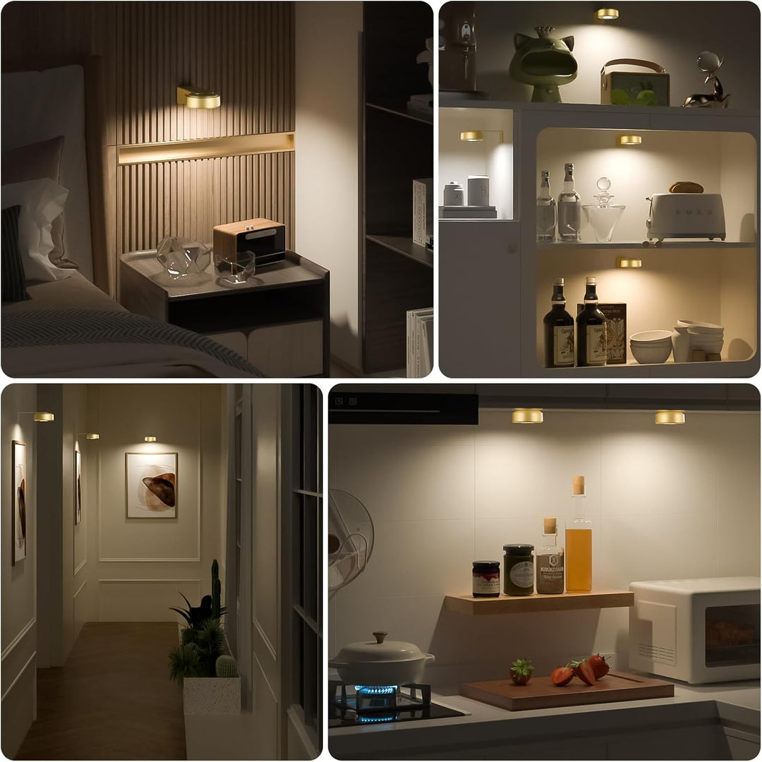 Justerbar magnetisk billedlampe | LED-touch & fjernbetjening, RGB/hvid, USB