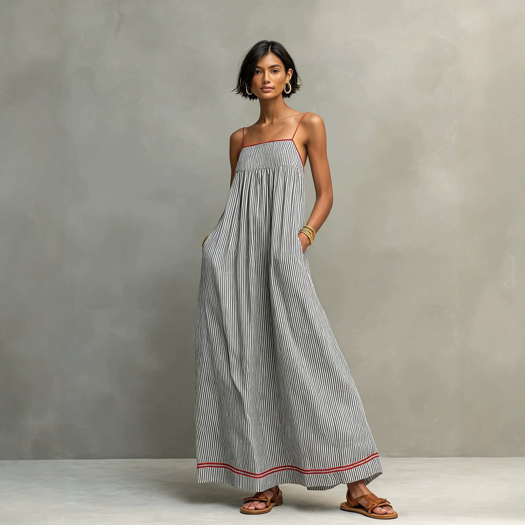 Seasonal Fashion Casual Strapless Sleeveless Long Dress