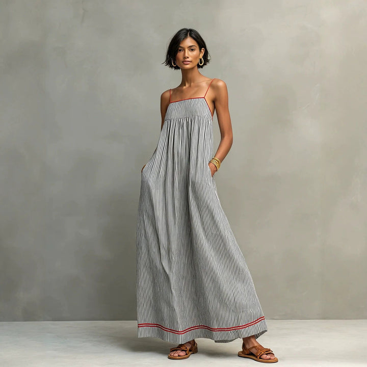 Seasonal Fashion Casual Strapless Sleeveless Long Dress