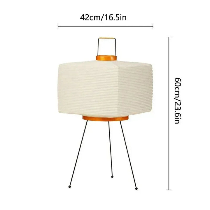 Gulvlampe i papir i moderne stil