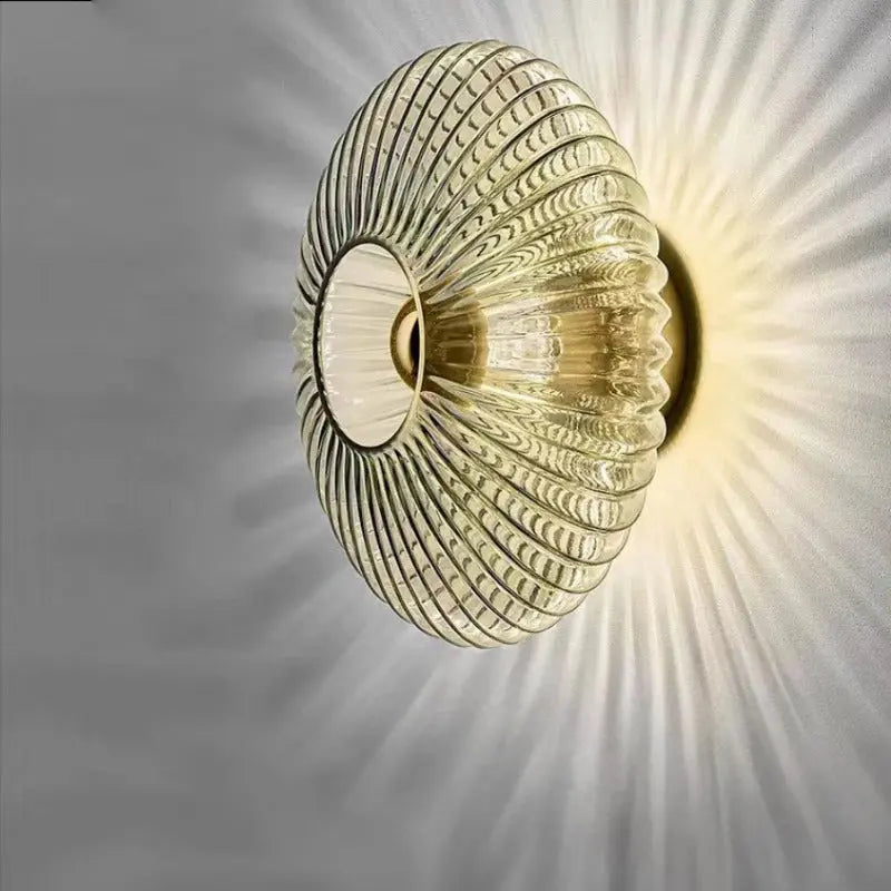 OpaliVé nordisk vægglampe i glas | Kreativ belysning til lofter og vægge i moderne interiør