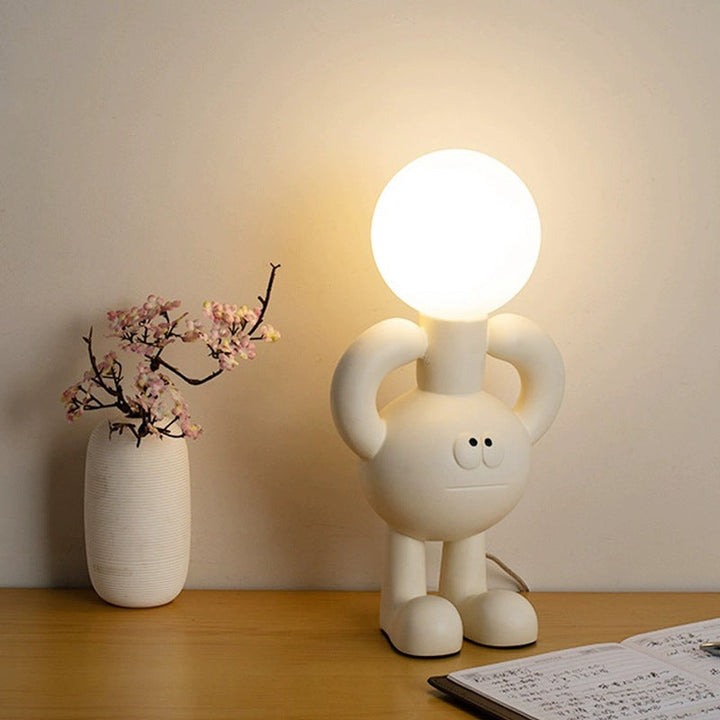 Legende bordlampe med glaskugle – Glombra