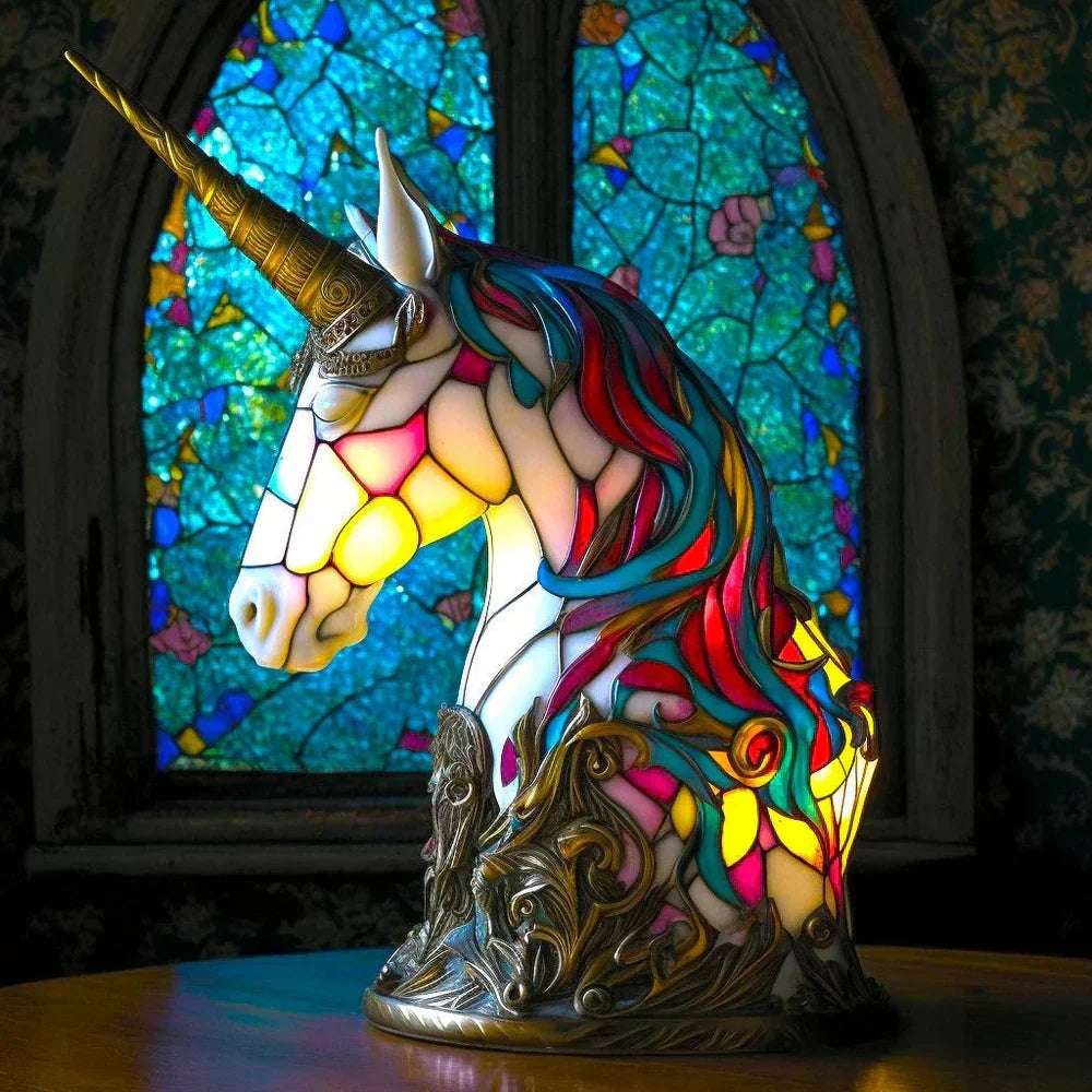 Dyrelamper i farvet glas – kunstnerisk borddekoration