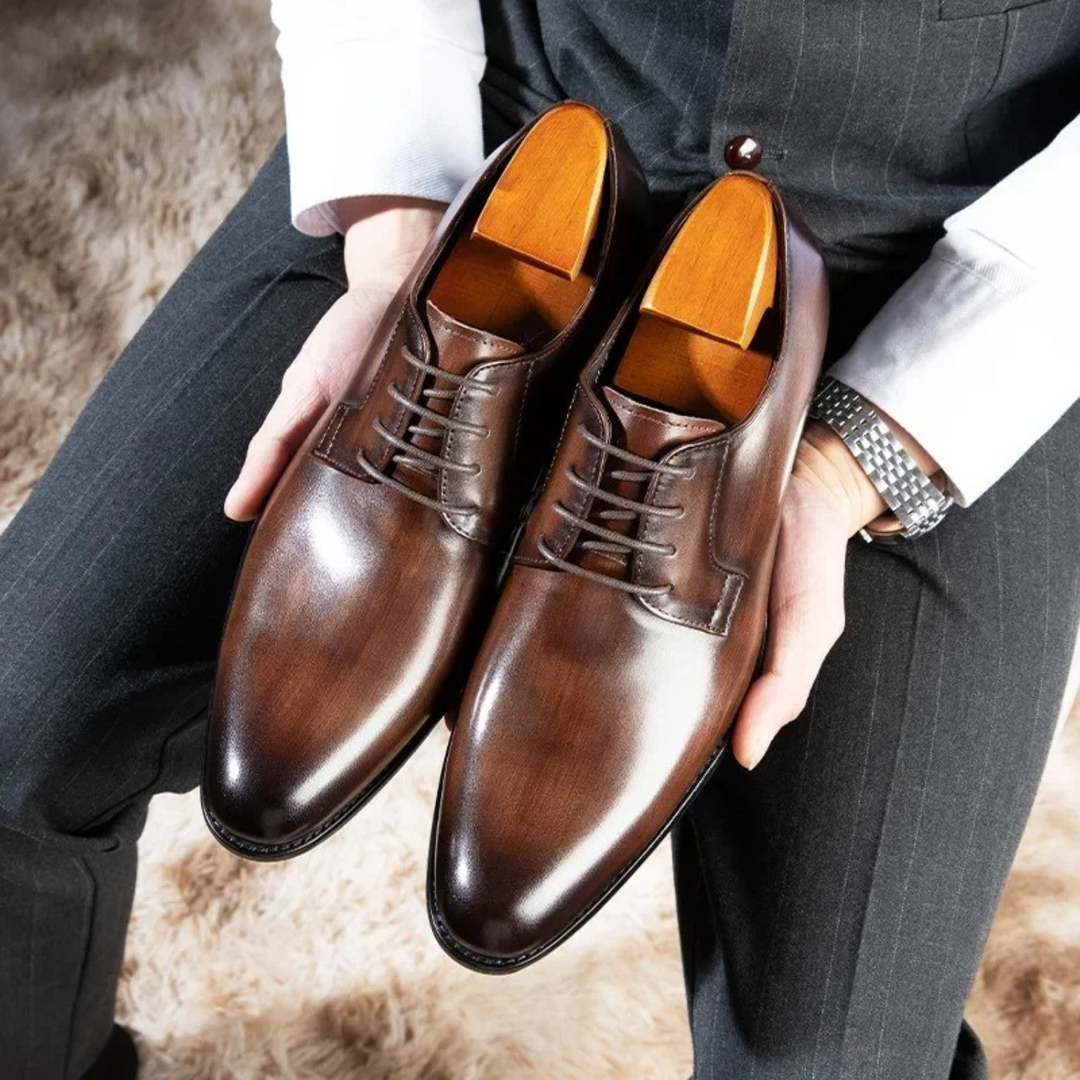 Herresko | Elegante & komfortable | Premium læder | Klassisk design