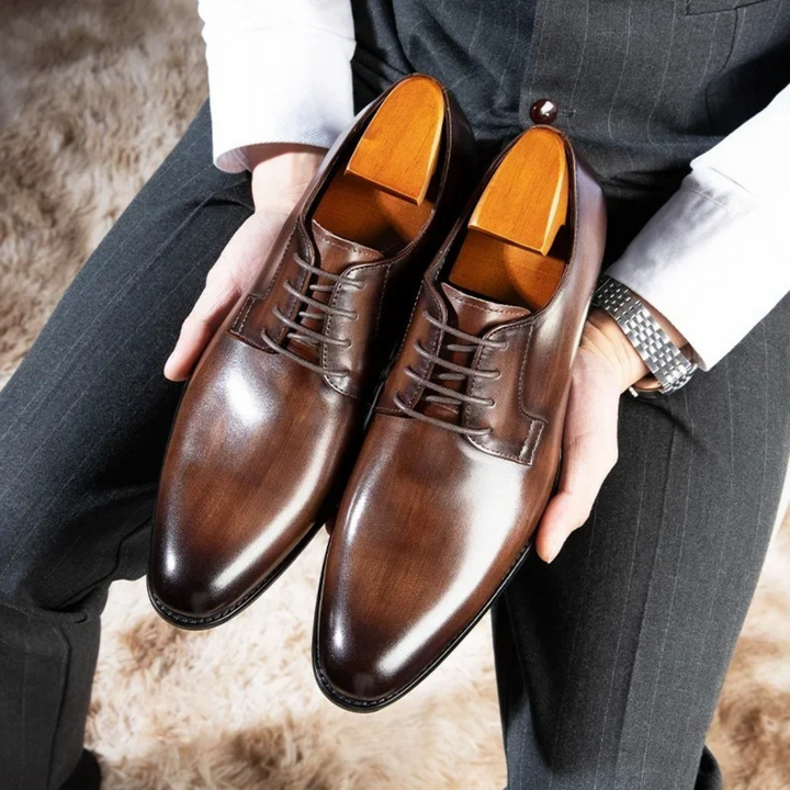 Herresko | Elegante & komfortable | Premium læder | Klassisk design