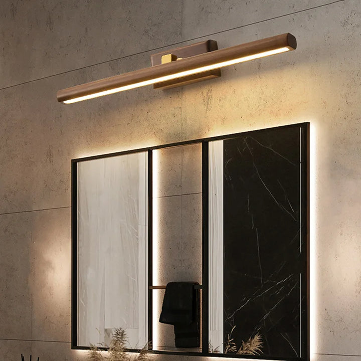 Væglampe | Sort valnød | LED-belysning