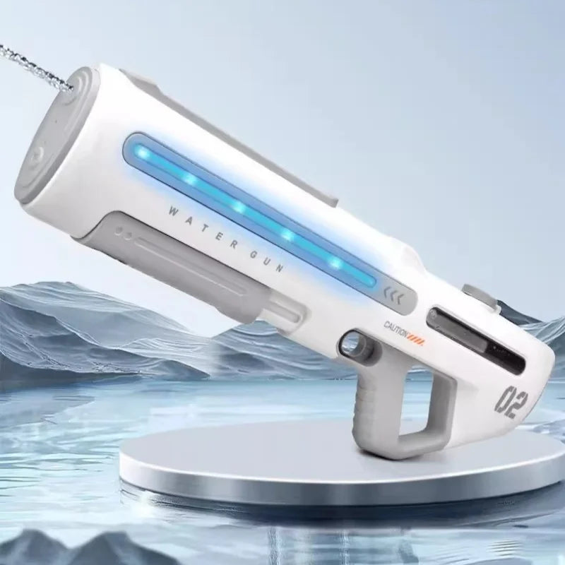 Kraftfuld vandpistol med LED - Hvid eller grå