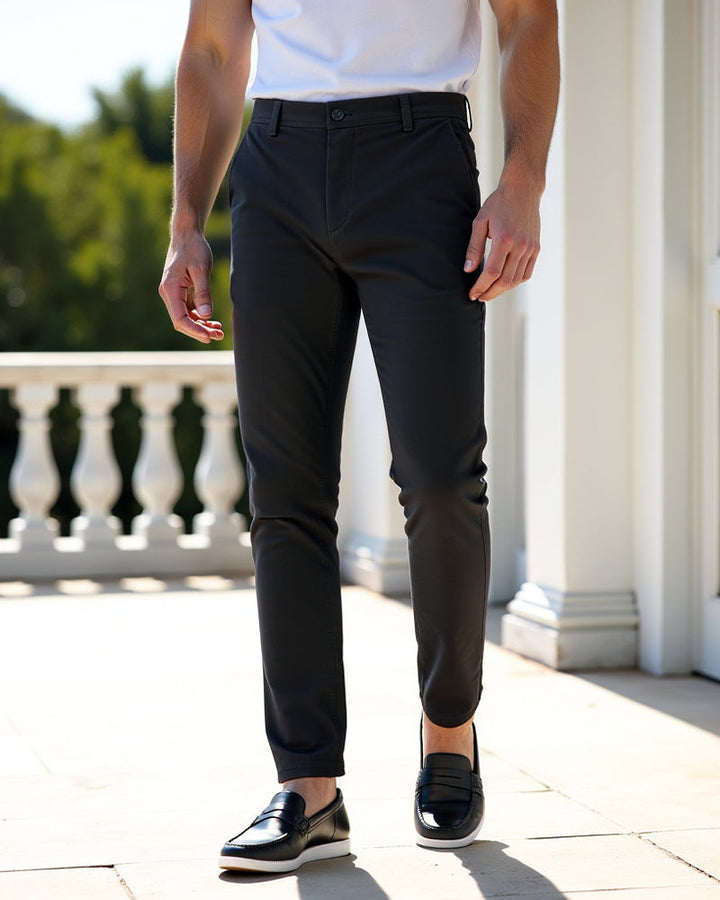 Slim fit chinos til mænd til hverdagen og kontoret