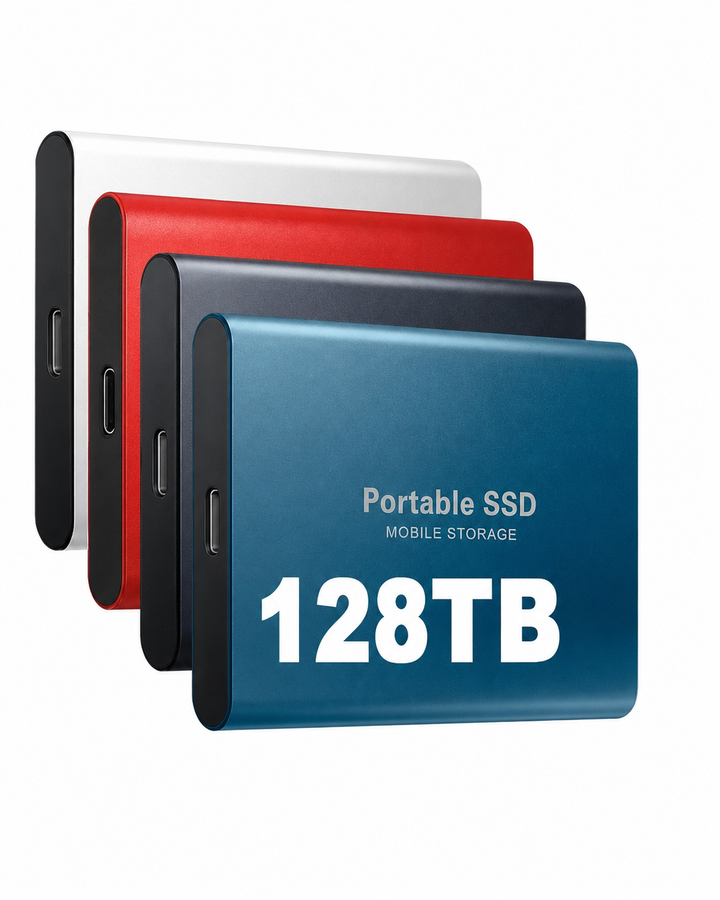 Ekstern SSD 128 TB - kompakt, hurtigt og bærbart lagringsmedie