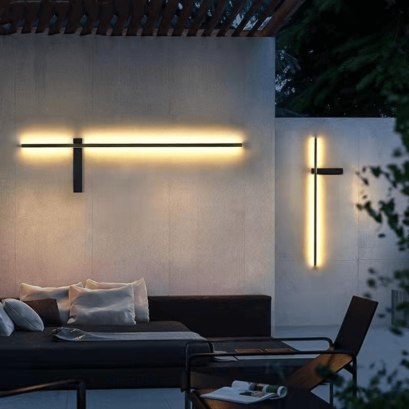Moderne udendørs LED-væglampe