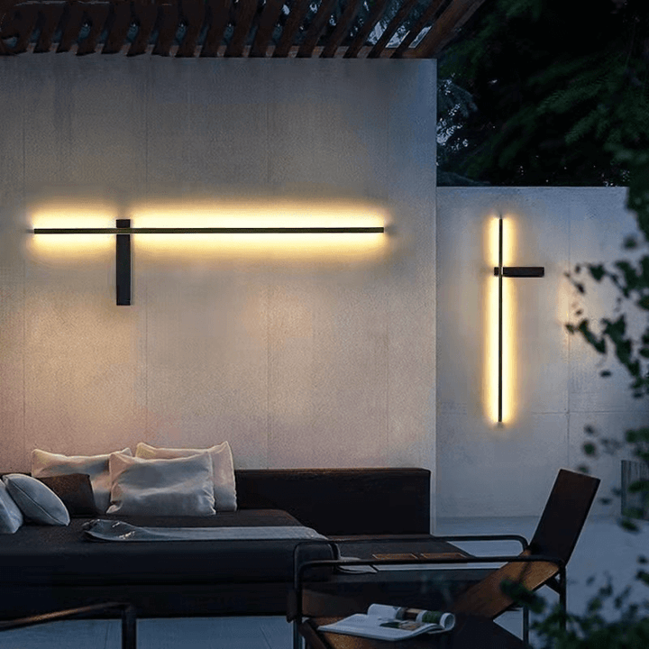 Moderne udendørs LED-væglampe