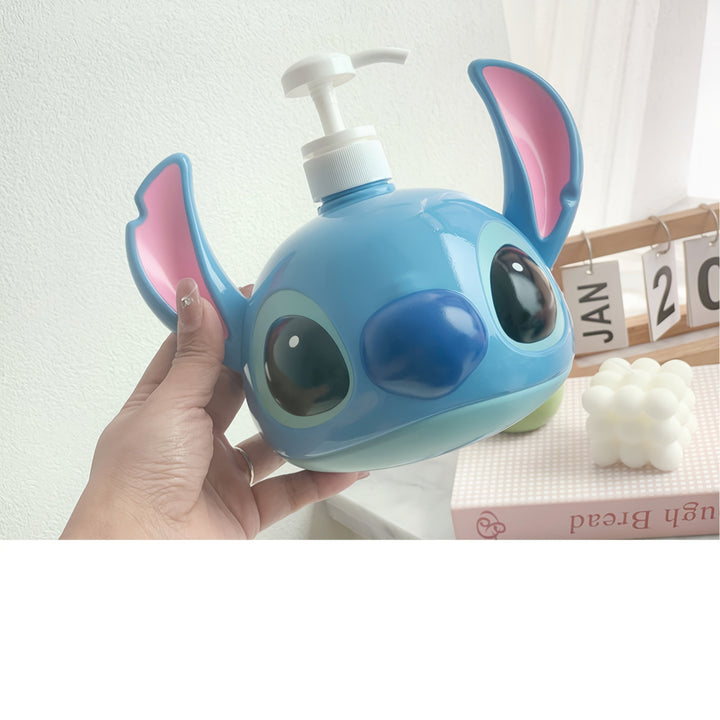 Shampoodispenser i PVC med Disney Stitch – perfekt til badeværelse og køkken