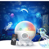 DreamAura LED-natlampe med hav- og stjerneprojektion + musikfunktion