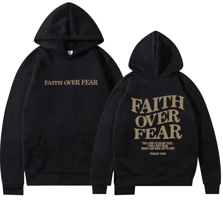 Unisex hoodie "Tro frem for frygt" Salme 118:6 - Faithmore