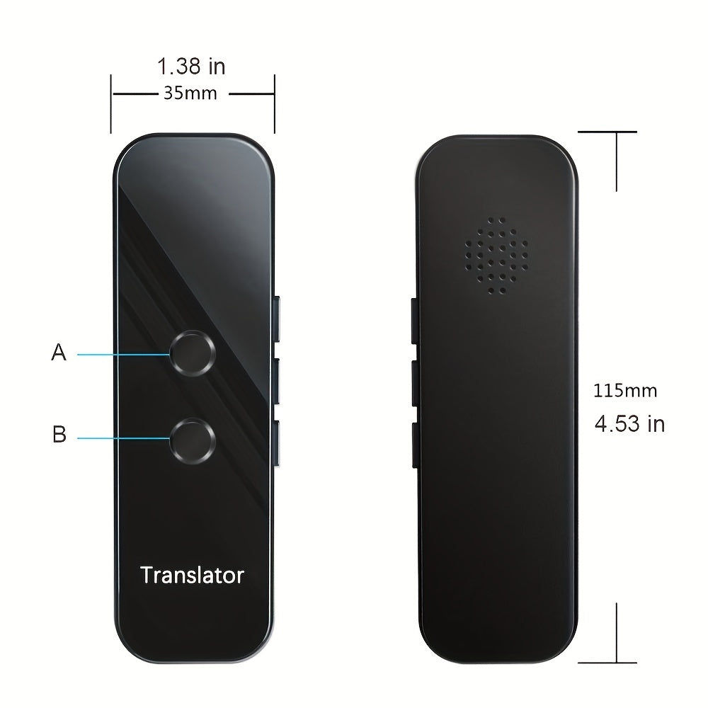 Bærbar tovejs sprogoversætter – USB-genopladelig med indbygget Wi-Fi
