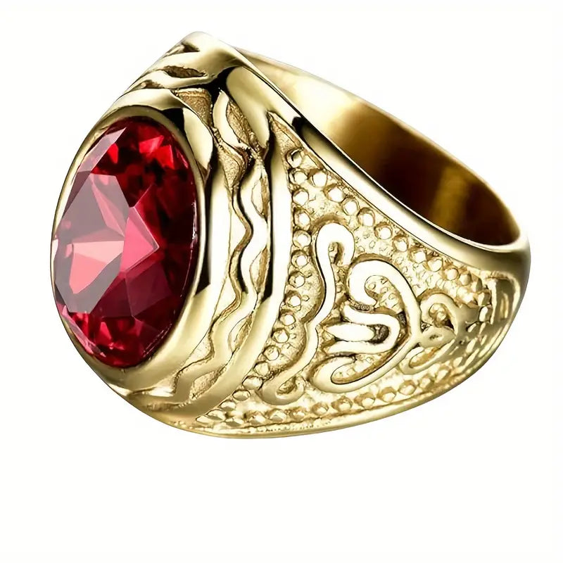 Elegant guldring med raffinerede detaljer