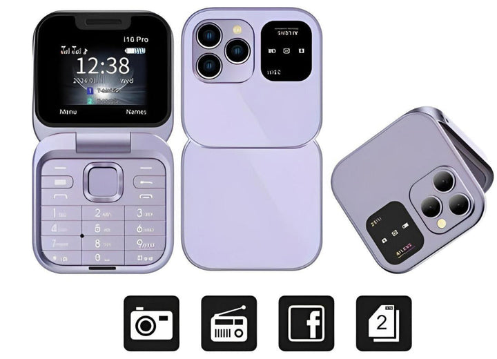 Foldable Dual SIM Phone zaxx
