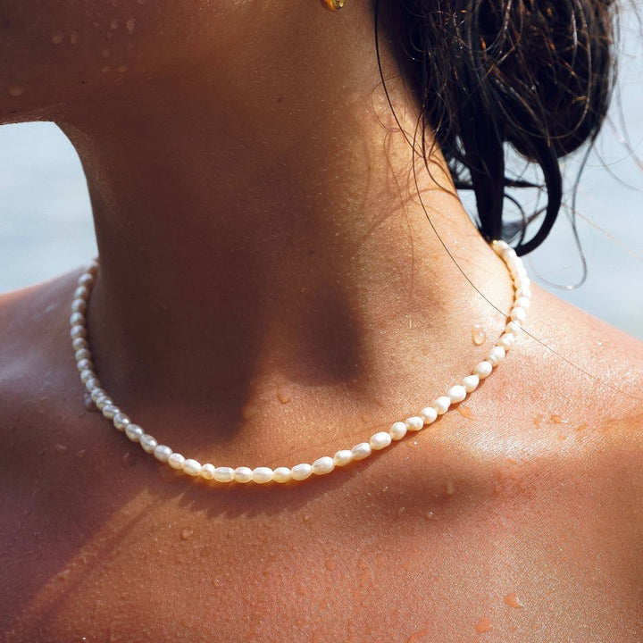 Ferskvandsperle choker - Amélie